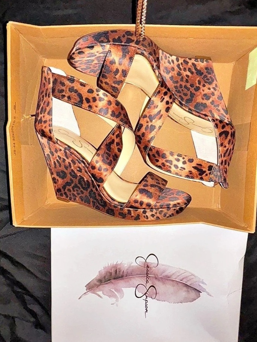 Jessica Simpson JS-JINXXI Leopard Platform Heels US 10